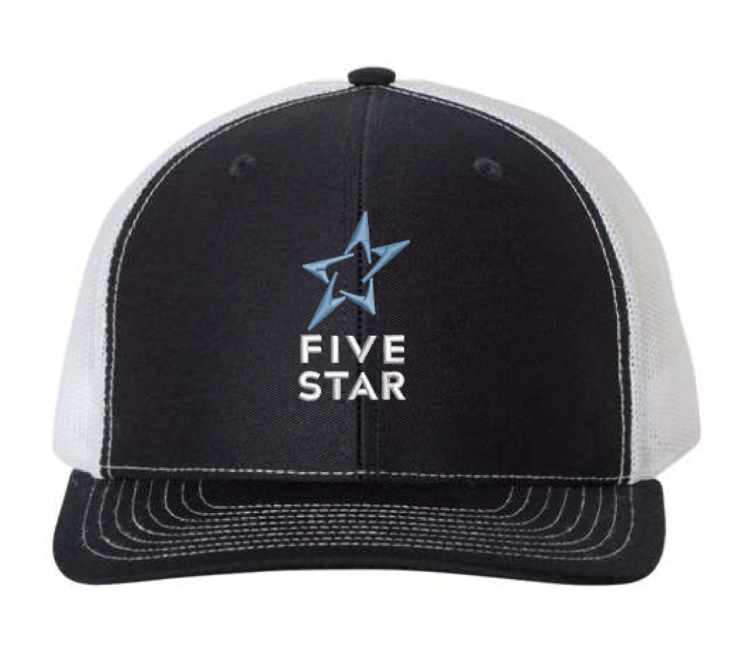 Richardson Snapback Trucker Cap - Navy/White Vertical